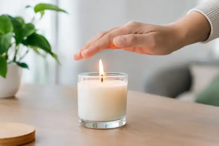 Come spegnere una candela senza fumo, senza odori
